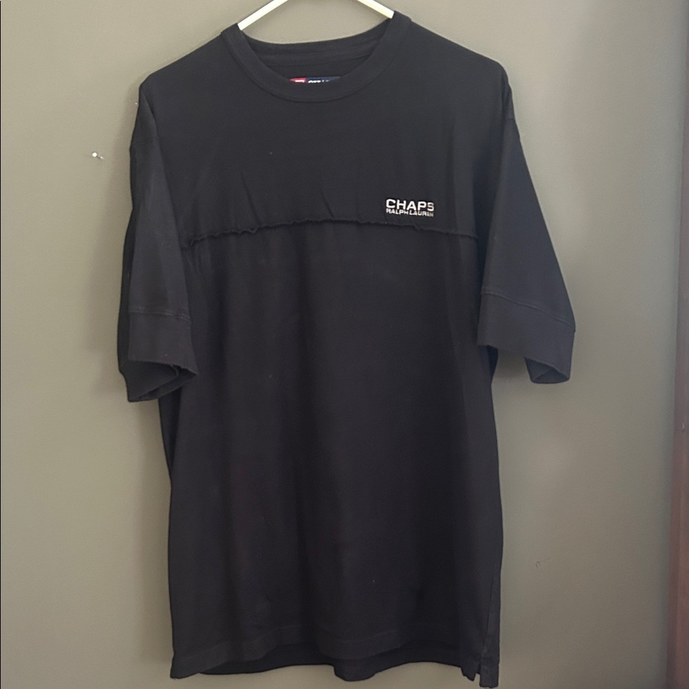 Chaps Classic Black Short Sleeve Tee